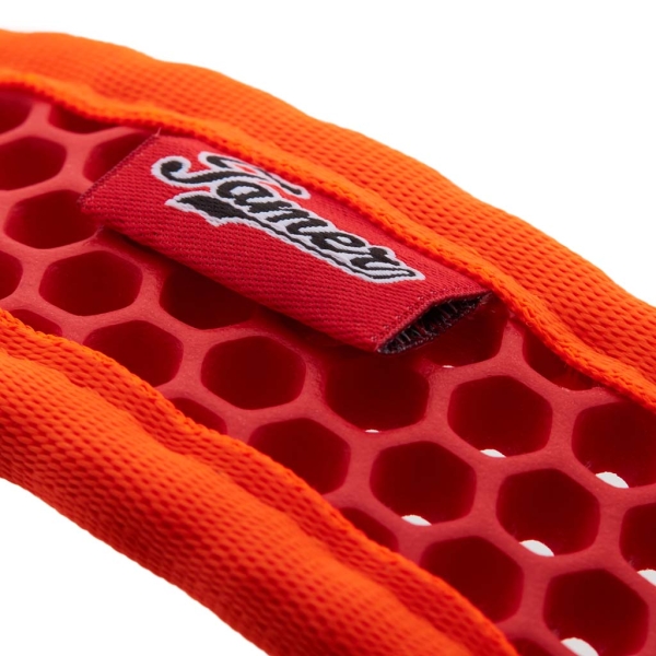 SOFTY Halsband | Länge: 40-46cm | Breite: 4,3cm | Farbe: orange/rot
